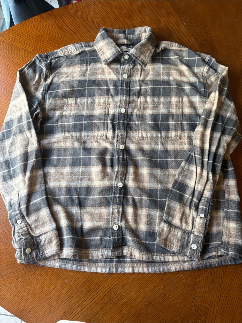 abercrombie kids Plaid Button-Down Shirt in size 17/18